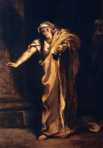 Lady Macbeth sleepwalking, by Eugene Delacroix